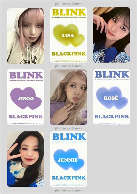 blackpink weverse membership photocard template Kart şablonu