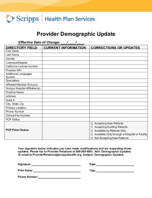 Fillable Online Provider Enrollment Application Changes Due To Npi Fax