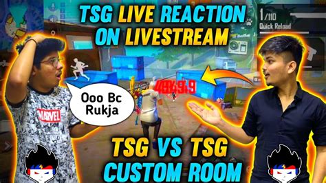 Freefire Live Reaction Of Tsg Jash Tsg Ritik Op Mann Spam In