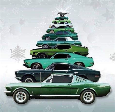 Creative Mustang Evolution Christmas Tree Ford Mustang 1964 Ford Mustang Shelby Cobra Mustang