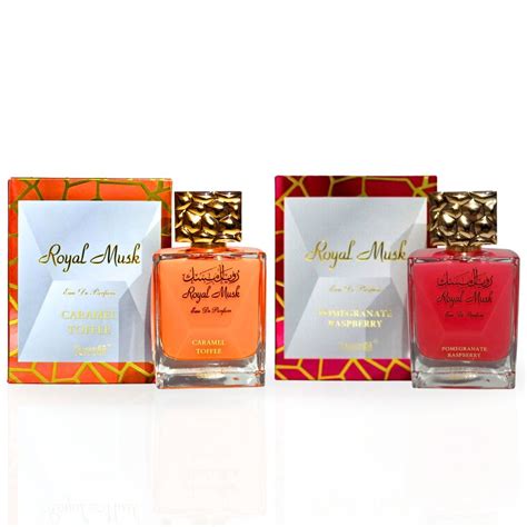 Royal Musk Caramel Toffee And Royal Musk Pomegranate Raspberry Edp