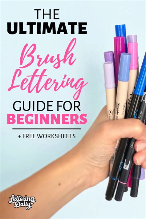 How To Do Brush Lettering The Ultimate Guide Free Worksheets