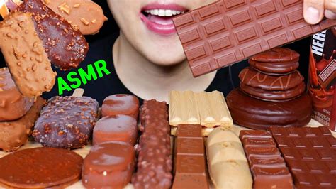 Asmr Magnum Chocolate Ice Cream Chocolate Feast Desserts Mukbang 초콜릿