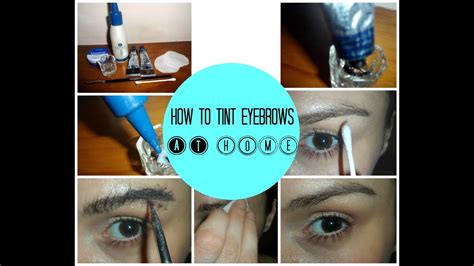 How Tint Eyebrows At Home Diy Hd Brows Youtube