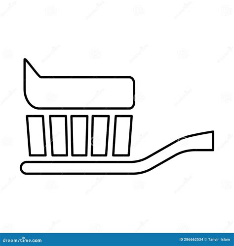 Tooth Brash Icon Stock Vector Illustration Of Graphic