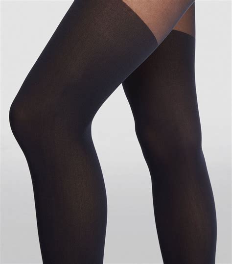 Womens Falke Navy Overknee Tights Harrods Uk