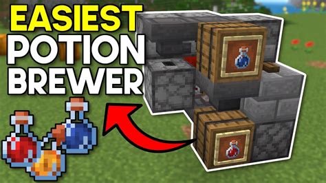 Easiest Automatic Potion Brewer Minecraft Bedrock Mcpe Xbox Ps