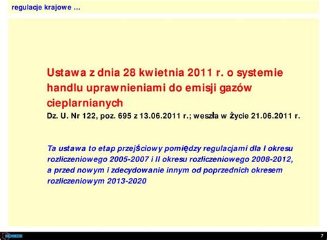 System Handlu Uprawnieniami CO 2 Oraz System Rozliczania Emisji SO 2 I