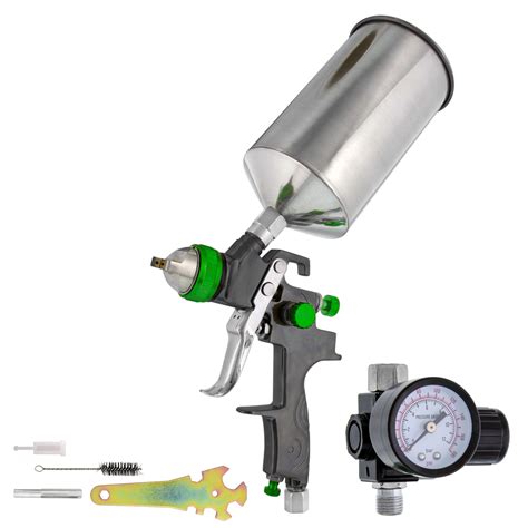 Pro Mm Hvlp Gravity Feed Spray Gun Air Regulator Auto Paint Primer