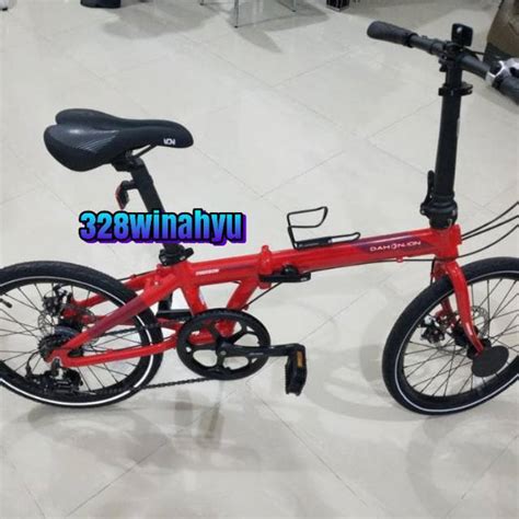 Jual Sepeda Lipat Dahon Ion Madison Merah Limited Shopee Indonesia