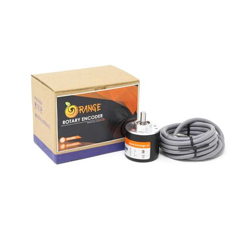 Orange Ppr Abz Phase Incremental Optical Rotary Encoder Robo Nepal