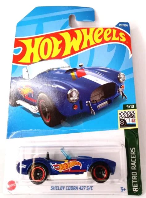 HOT WHEELS SHELBY Cobra 427 S C 125 Retro Racers 2022 Long Card EUR