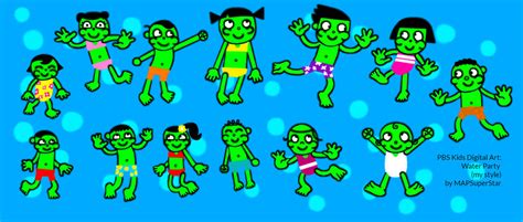 PBS Kids Digital Art: Water Party (my style) by MAPSuperStar on DeviantArt