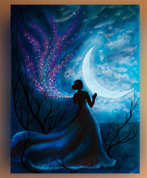 Moonlight landscape painting acrylic painting – Artofit