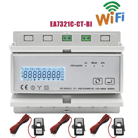 Compatible With Tuya Wifi Three Phase Bidirectional Energy Meter Kwh