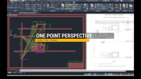 Autocad How To Draw A One Point Perspective [past Cxc Question] Youtube