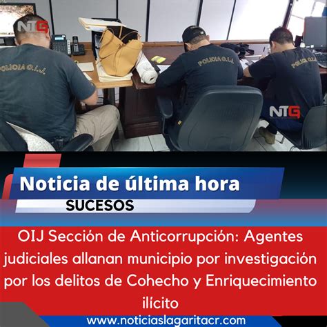 Oij Sección De Anticorrupción Agentes Judiciales Allanan Municipio Por Investigación Por Los