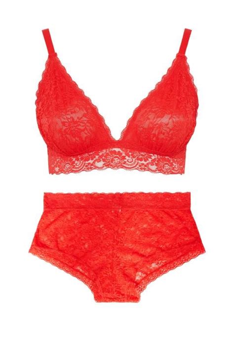 Ensemble De Lingerie Rouge Bralette Yours Clothing