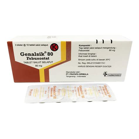 Genalsik 80 Mg 10 Tablet Kegunaan Efek Samping Dosis Dan Aturan