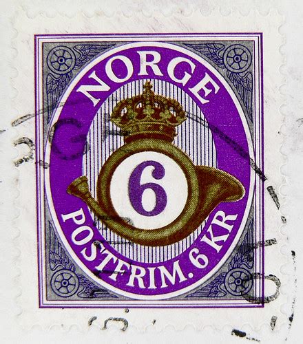 Beautiful Stamp Noreg 6 Kr Norge Postfrim Norwegen Norway Flickr