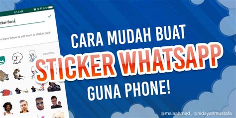 Macam Mana Nak Buat Sticker Whatsapp Gambar Sendiri