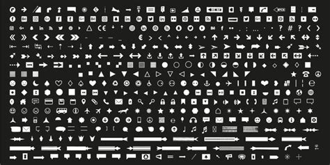 Icons Dingbats Symbols Set Font | Webfont & Desktop | MyFonts