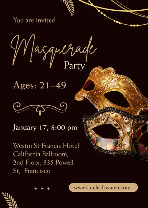 Last Minute Masquerade Party, ages 21-49 - Singles Bay Area