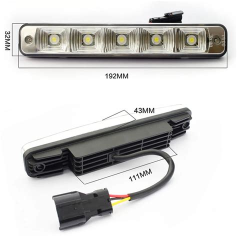 2pcs Lot Car Styling Super White LED Daytime Running Light Led Car