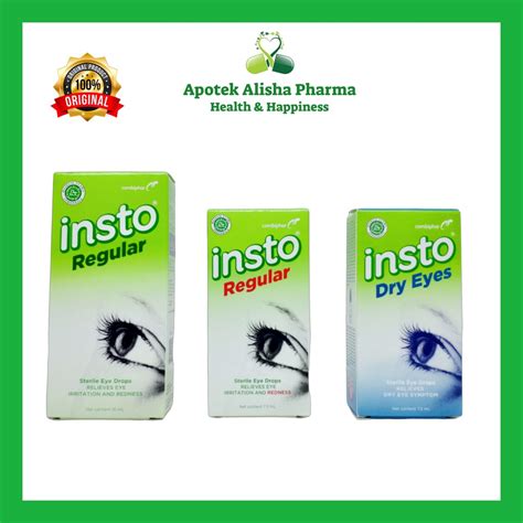 Jual Insto Sterile Eye Drops Regular Dry Eyes 7 5ml 15ml Tetes Mata