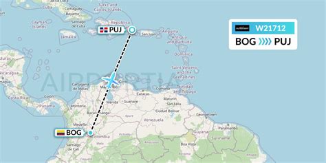 W21712 Flight Status Flex Flight Bogota To Punta Cana FXT1712