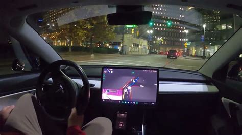 Watch Teslas Full Self Driving Beta 106924 Tackle Detroit City