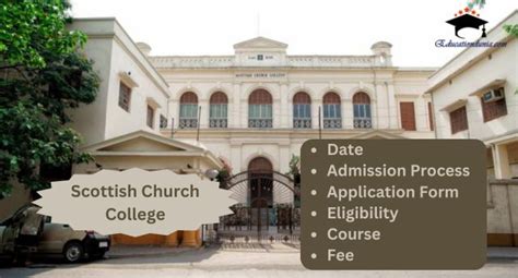 Scottish Church College Admission 2024 25 Fees Eligibility Courses