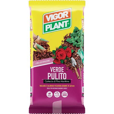 Corteccia Di Pino Grande Mm Verde Pulito Litri Vigorplant