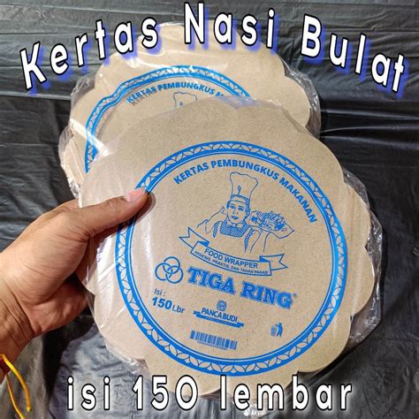 Jual COD HM Kertas Nasi Bentuk Bulat Kertas Nasi Bunga Kertas Nasi