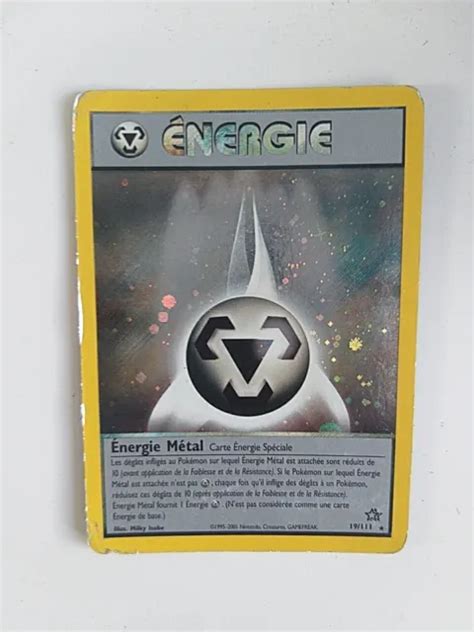 Carte Pok Mon Holo Energie M Tal Neo Genesis Edition Fran Ais