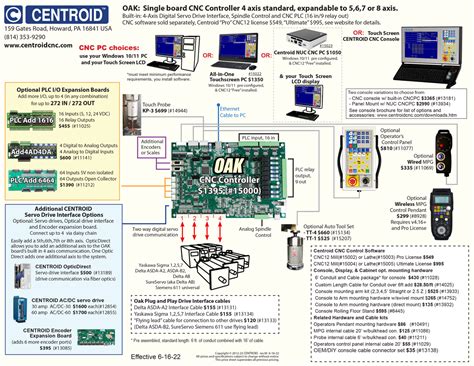 Centroid Oak Cnc Controller For Mills Lathes And Routers