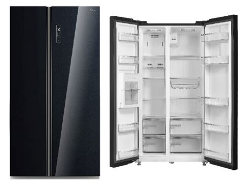 Refrigerateur Sbs L Midea Mdrs Fgf Noir