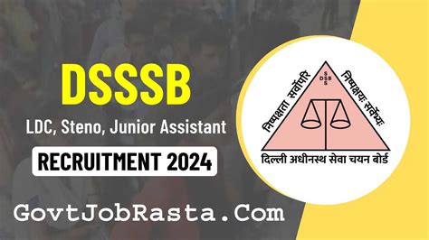 Dsssb Recruitment Notification Apply Link For Post Govt Job