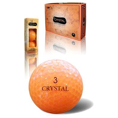 Fl Golf Crystal Soft Feel Golf Balls 12-Ball Pack Orange