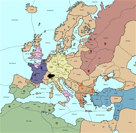 Map Of Europe During The Crusades United States Map