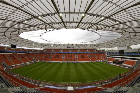 Leverkusen Stadium / Football Stadium In The Sun, Aerial Editorial ...