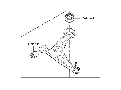 G Genuine Kia Arm Complete Front Lower