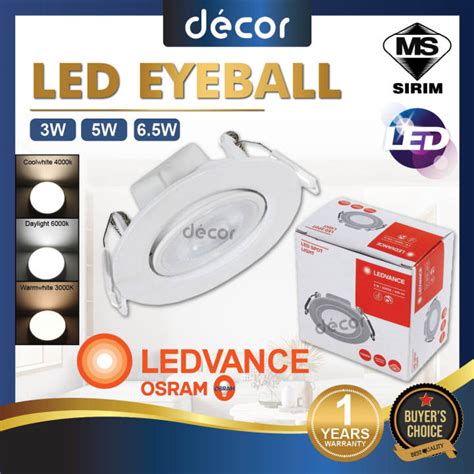 Osram Ledvance Led Eyeball 3w 5w 65w Recess Spotlight Home Lighting