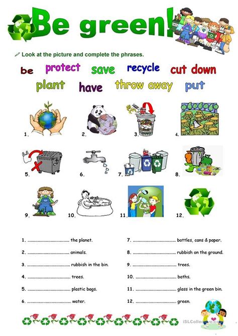 Human Impact On The Environment Worksheets