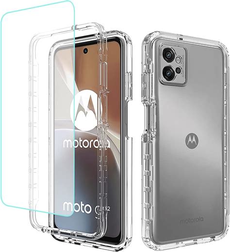 Tothedu Funda protectora para teléfono celular Moto G32 transparente