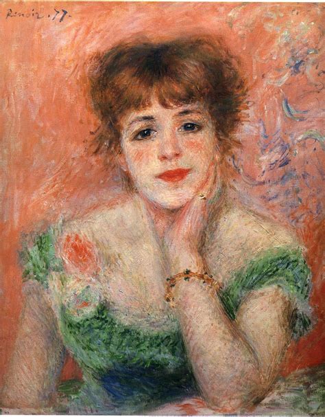 Auguste Renoir Jeanne Samary in a low necked dress 1877 Hội họa Mỹ