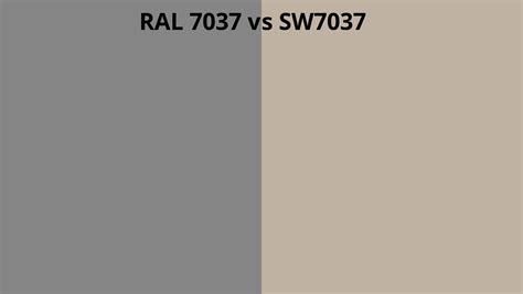 Ral 7037 Vs Sw7037 Ral Colour Chart Uk