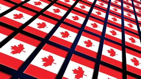 Canada Flag Animated Background 3d Anima... | Stock Video | Pond5