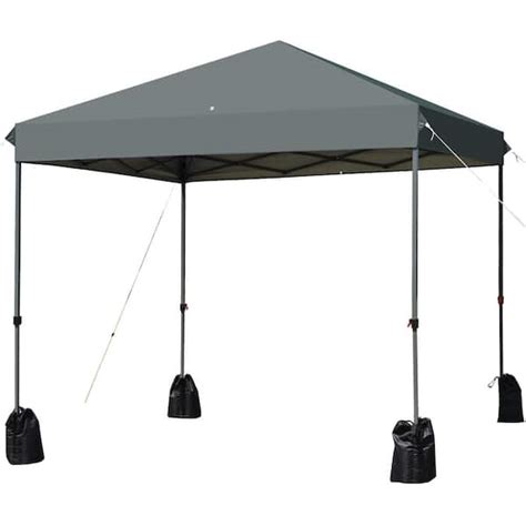 Have A Question About Costway Ft X Ft Grey Pop Up Canopy Tent