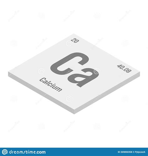 Calcium, Ca, Periodic Table Element Stock Illustration - Illustration of mendeleev, vector ...